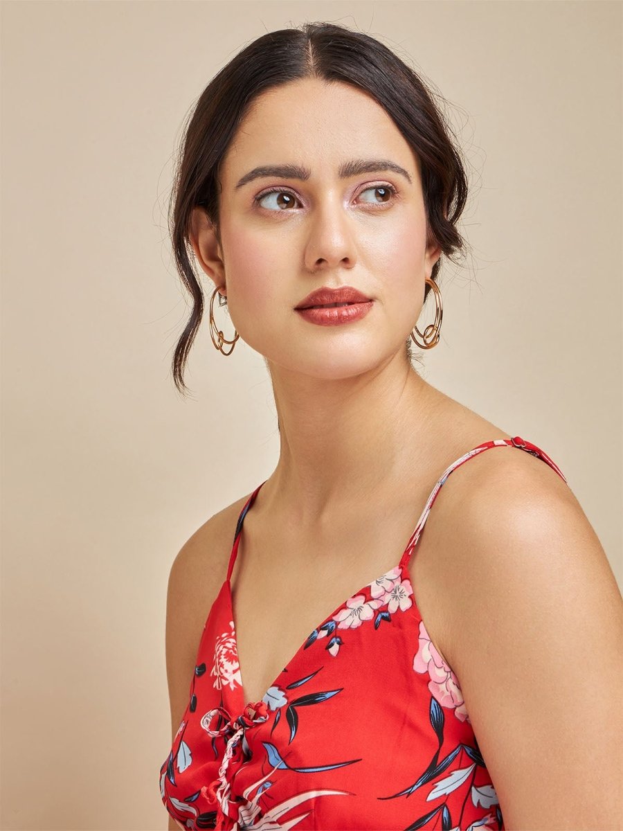 Beruzu - Dual Orbit Gold Hoop Earrings with Overlapping Design