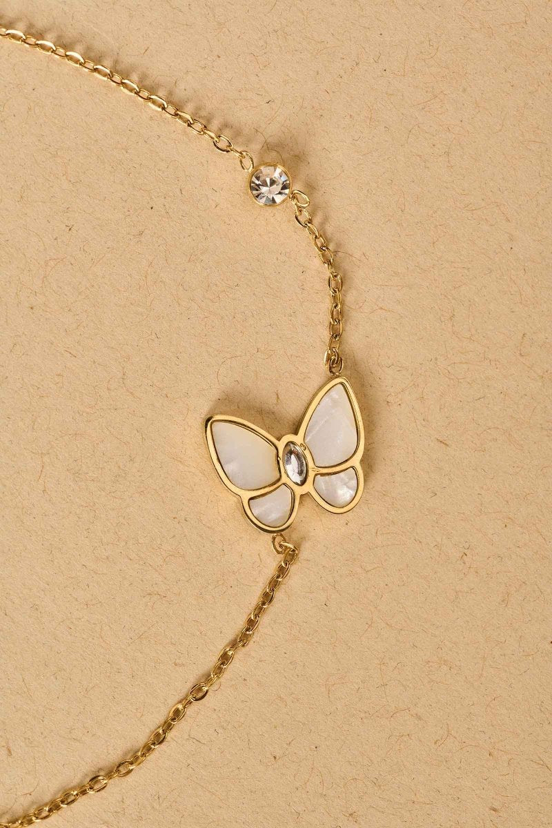 Beruzu Gold Accent Butterfly Bracelet